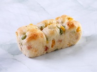 Corn and edamame focaccia (7/1–8/31)