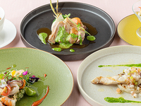 [Lunch] Special Chefs’ Lunch: Double main dishes featuring seasonal fish and Kyushu-grown Wagyu beef + free drinks