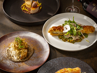 KASA/【シェフズコース】肉×魚 Wメインの旬の食材を楽しむコース4品＋スパークリングワイン2時間飲み放題（9/1から）