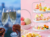 【夏季限定！夕涼み】ひんやり桃とメロンのバカンスアフタヌーンティー（2時間カフェフリー／土日祝 乾杯酒付き）