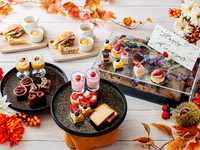 [Strawberry × Chestnut, Purple Sweet Potato, Pumpkin] Strawberry & Autumn Harvest Afternoon Tea + Flower Plate trending on SNS