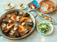 【ランチ・9/1(火)-】事前予約・平日限定×乾杯ドリンク付！ BARCELONA SET 全5品 ￥3,200 ※デザート・カフェ無し