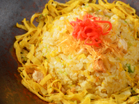 ◆TV Anime “Iron Pot Jan!” Collaboration Menu!!◆ Akiyama Jan-inspired Fried Tofu and Dried Scallop Fried Rice [Set]