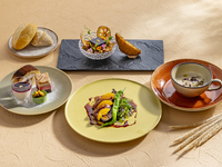 [Official Website Weekday Exclusive Offer] Tsubaki set with 1 drink & dessert plate: 6,600 yen. Valid from Sept 1 to Nov 30.
