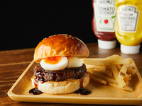 【Omi Beef】　Teriyaki Egg Burger