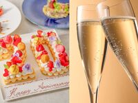 9月限定【平日】乾杯酒・ナンバーケーキ付ランチ★食後のカフェフリープレゼント！前菜・パスタ・選べるメイン等記念日ランチ全4品（SEASON LUNCH）