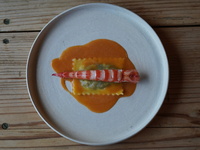 Shrimp and crab from Yamaguchi Prefecture + non-alcoholic pairing