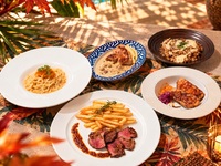【選べるメインと食後のデザート付き】ひとくちの幸せを感じる前菜盛り合わせと5種から選べるメイン＋フォカッチャ食べ放題ランチ