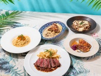 September 1 onwards: [Choice of main course and post-meal dessert] Lunch featuring an assortment of appetizers for a bite-sized delight, a choice of 5 main courses, and unlimited focaccia.