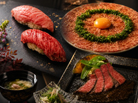 『カウンター席限定』【黒毛和牛堪能コース】￥8,500(税込み)