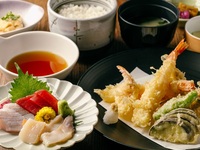 《ディナー》天婦羅・刺身御膳