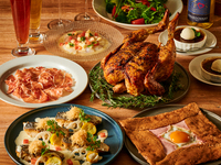 September-only, weekday-exclusive [2.5-hour all-you-can-drink] Roast Chicken & Buckwheat Galette Course