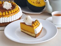 【9/2～スタート】ドリンクセット / ハロウィンおばけのかぼちゃプリンパイ