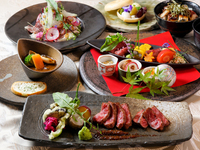【WEB予約限定】響コース A5ランク神戸牛極上赤身ステーキと鰻・炙り神戸牛飯で秋の極みコース　全7品【メインが選べる神戸牛】