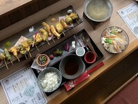 【1ドリンク制】鯛しゃぶ小鍋と十六色の一口天ぷら膳