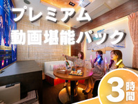 3-hour [Premium Video Enjoyment Pack]: Guaranteed premium room + unlimited soft drinks + 3 lunch set options with a choice of main dish (Mon–Fri)