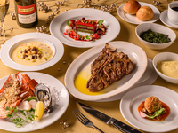 第一部〜17:30【2026 Christmas  T-BONE STEAK COURSE】シーフードプラッター含む全8品+ 乾杯グラスシャンパーニュ