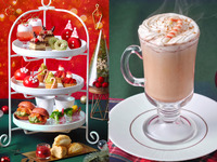【平日】シナモン・カフェモカ付◇真っ赤ないちごのクリスマスアフタヌーンティー