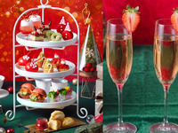 ◇ソファ席確約◇【苺スパークリングワイン付き】真っ赤ないちごのクリスマスアフタヌーンティー（2時間カフェフリー）