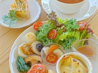 Vegan Quiche and Fermented Soup（Fermented brown rice)