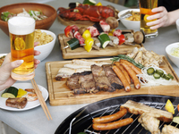 【タイムセール】土日祝限定白金テラスBBQランチFD付き【期間限定10％オフ】