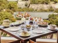 Autumn-themed Japanese chestnut afternoon tea 