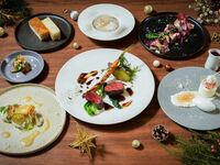 【クリスマスディナー】九州厳選食材と炭火で仕上げる梶屋牛・鹿肉のメイン等クリスマスディナー全7品