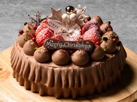 ◆事前決済×早割／10/31まで◆【Christmas Cake 2026】 チョコレートクラウン 5号＜バナナサンド＞（約 15㎝）