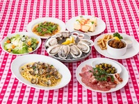 8000円シェアコース　生牡蠣2ピース　飲み放題2時間（ラストオーダー30分前）