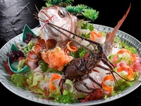 Seared sea bream and lobster sashimi (serves 4–6)