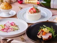 12/21・23【Xmasケーキ付きランチ】🥂スパークリングワインで乾杯🥂冬野菜と国産牛ステーキのハーフランチコース-SEASON-