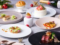12/21・23【Xmasケーキ付き★ファミリー相席個室】🥂モエ＆シャンドンで乾杯🥂タラバ蟹・アワビ・オマール海老と黒トリュフのマリアージュ、国産牛ステーキのフルコース-Spécialité-
