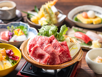 11/24～【個別・神戸牛・本マグロ】一人一鍋会席　神戸牛すき焼きと握り寿司　9500円(税込)　2時間飲み放題付き