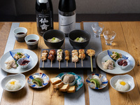 【11/15までの期間限定】おまかせ焼鳥7本　鴨たたきと十割蕎麦コース 「贅 -zei-」