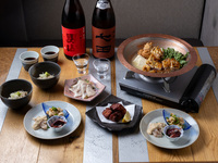 【11/15までの期間限定】120分飲み放題付き　濃厚白湯 炙り鶏もも肉とつくねの緑彩水炊き鍋コース 芳 -hou- 