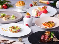 12/24・25【キャンドル装飾ソファ席】🥂モエ＆シャンドンで乾杯🥂タラバ蟹・アワビ・オマール海老と黒トリュフのマリアージュ、国産牛ステーキのフルコース-Spécialité-