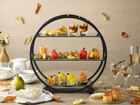 [3-hour relaxed experience] [Includes unlimited La France pears] Autumn foliage afternoon tea with sparkling wine or cocktail ★ Sunday before a holiday (reservations at 5:30 PM) [Live jazz performances on weekend evenings]
