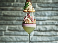 Japanese Chestnut Mont Blanc, Japanese Black Tea & Kito Yuzu Parfait