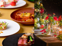 12/24・25【薔薇の花装飾＆Xmasツリー個室】🥂モエ＆シャンドンで乾杯🥂◆キャビア・黒トリュフ・フォアグラの世界三大珍味を堪能◆蝦夷アワビ、オマール海老と国産牛の全7品-Haute cuisine-