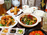 【スタンダードコース】【お料理のみ全7品】◆4000円　東京駅店限定コース◎名物ジャンボ餃子と（逢いたかった）海老チリ、（みんな大好き）黒酢の酢豚など全7品おすすめコース！　※前日までに要予約