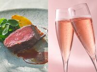 🎀10月限定ロゼスパークリングワインプレゼント！【ご褒美ランチ】前菜や肉料理＆魚料理など Wメインコース -CHEF'S SELECTION-