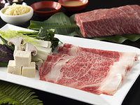 【Dinner】Okinawan motobu beef shabu shabu