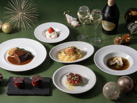 【ディナー】＜早割＞乾杯酒付き｜クリスマスディナーコース 全6品｜12/19~25