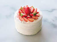 【Take Out】 Strawberry Shortcake (Whole) 15cm 