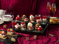 【3-hour relaxed experience】 Velvet Rose Noël Afternoon Tea with sparkling wine or cocktail ★ Thu, Fri, Sat (Reservations at 5:30 PM) 【Live jazz performances on Friday and Saturday evenings】