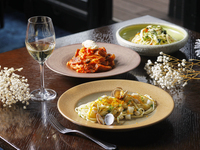 [December, January, February] Choose-your-own pasta + buffet with sparkling wine (unlimited time)