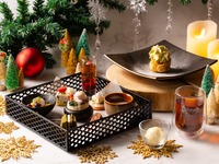 Grove Lounge  冬季限定アフタヌーンティー「雪降る京からの贈り物」盆栽ティラミス付き