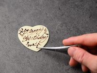 Message plate to adorn the anniversary <paid option>