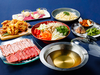【昭和通り館限定】厳選！牛・豚しゃぶしゃぶコース3時間